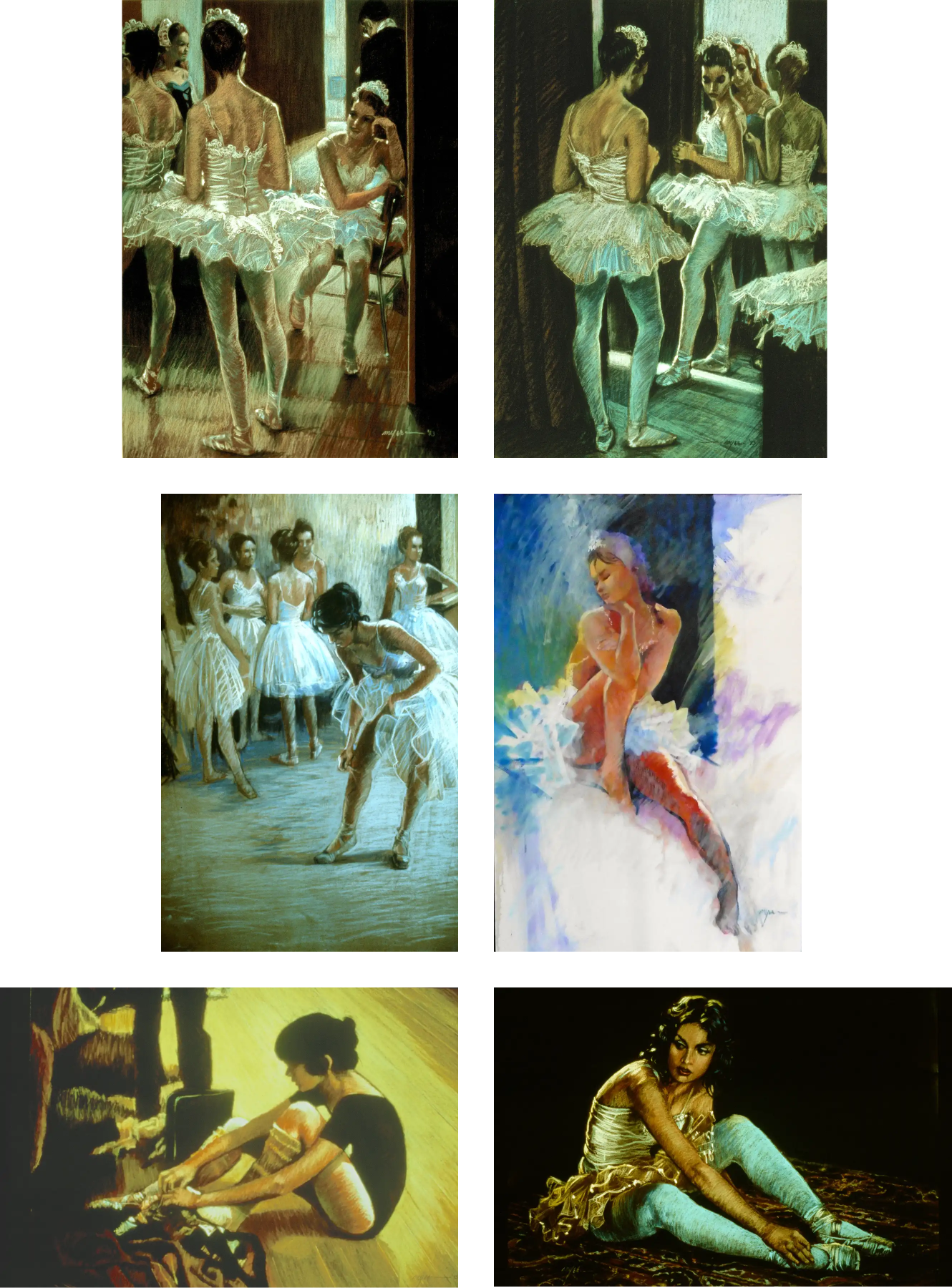 small images of ballet artwork